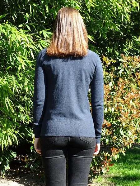 NATIVE SOULS NATIVE SOULS Strick Short-Cardigan Damen, Navy, – Produktbild 4 von 4