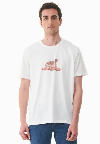 ORGANICATION ORGANICATION T-Shirt aus Bio-Baumwolle, Off white, – Produktbild 1 von 4