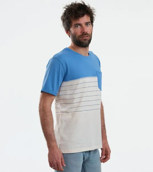 Gary Mash GARY MASH T-Shirt Miami mit Streifen aus Bio-Baumwolle, Blau, – Produktbild 2 von 4