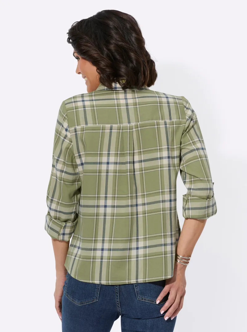 Witt Flanellbluse, Schilf-kariert, – Produktbild 2 von 2