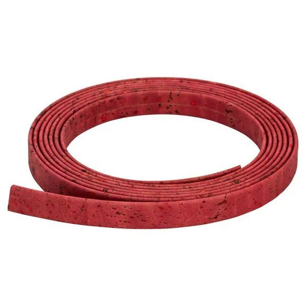 Kork-Deko Kork-Deko Korkband flach Rot 10 mm | 1 Meter Länge | Bastelband & Schmuckband – Produktbild 3 von 4
