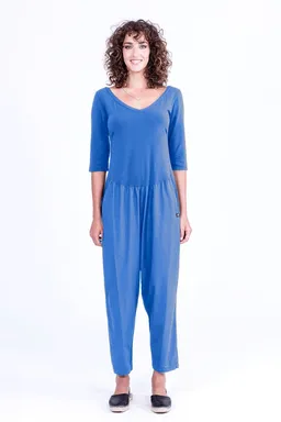 RAVENS VIEW IBIZA RAVENS VIEW IBIZA Damen vegan Jumpsuit Midnight Mono Klein Blau – Produktbild 1 von 1