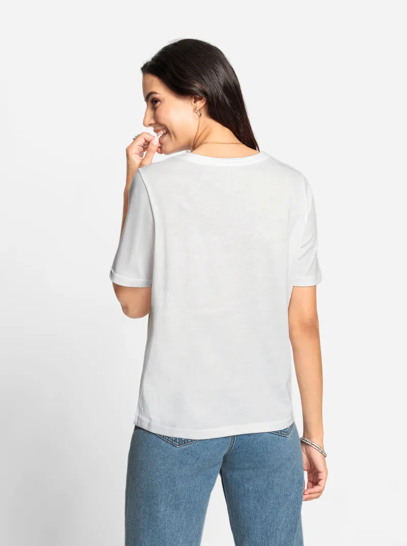 Witt Kurzarmshirt ecru-bedruckt, Ecru-bedruckt, – Produktbild 2 von 2
