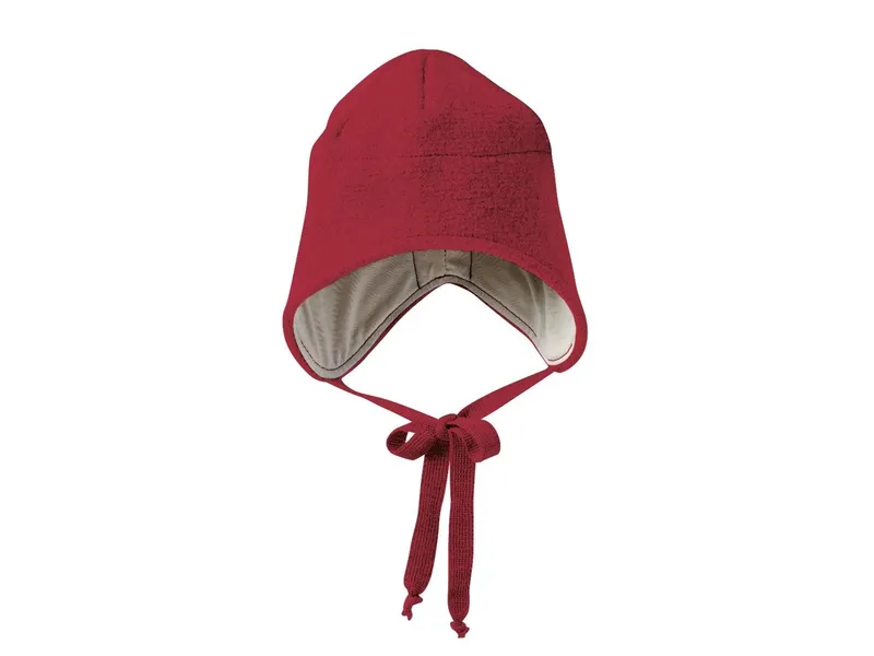 Disana Disana Baby und Kinder Mütze Bio-Merinowolle bordeaux Gr.46-50, Rot, – Produktbild 1 von 1