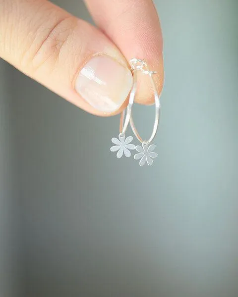 pikfine pikfine Creolen "Bloma", Silber, – Produktbild 3 von 4