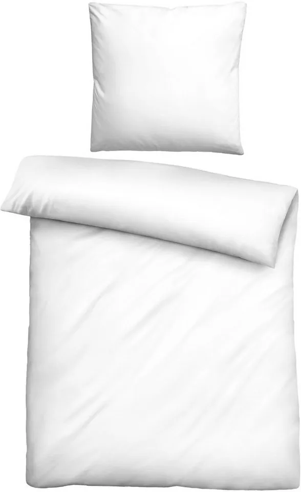 Biberna Biberna Bettwäsche 0470500, hochwertige TENCEL Qualität, Lyocell, 2 teilig, natürlicher Rohstoff, schnelltrocknend, angenehm weich, atmungsaktiv, Weiß, – Produktbild 4 von 5