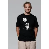 watapparel watapparel T-Shirt Unisex Kleiner Astronaut mit Luftballon, Black, – Produktbild 1 von 1