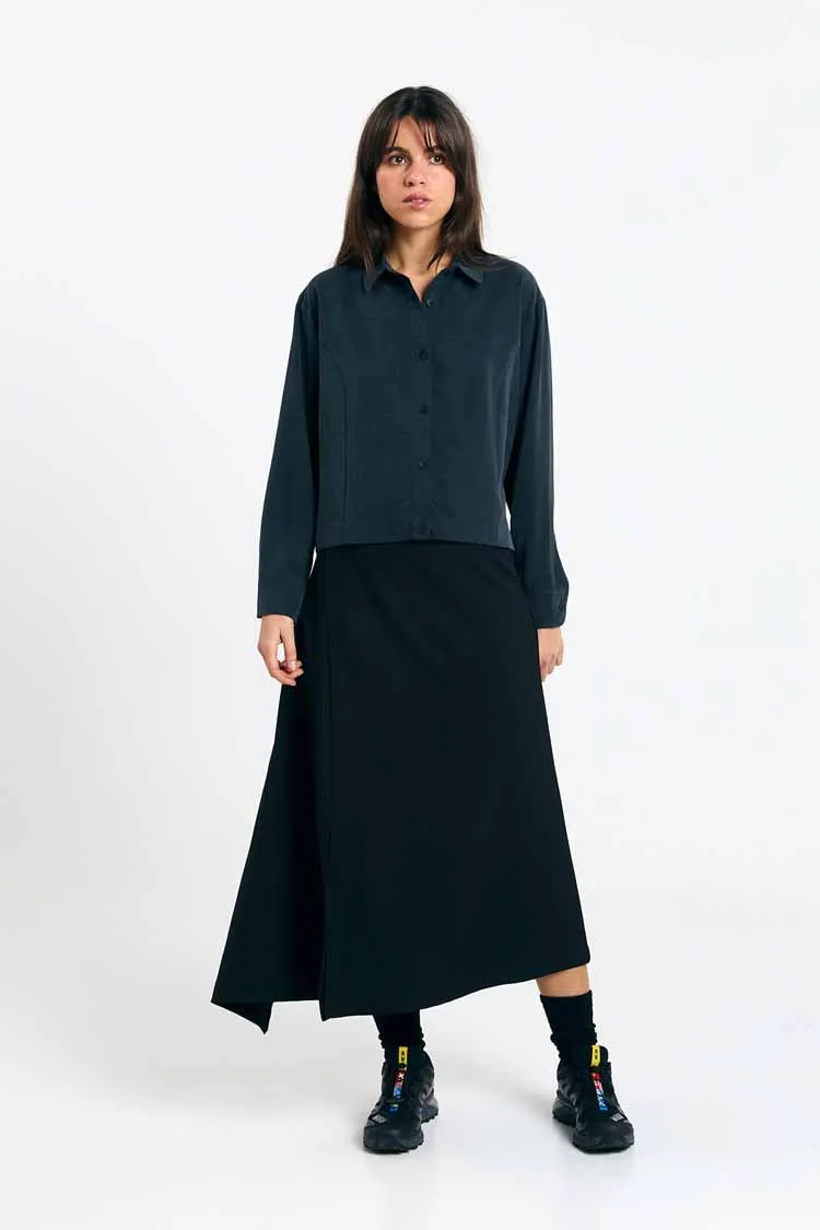 SUITE13LAB SUITE13LAB Damen vegan Shirt Lisboa Schwarz, Schwarz, – Produktbild 1 von 2