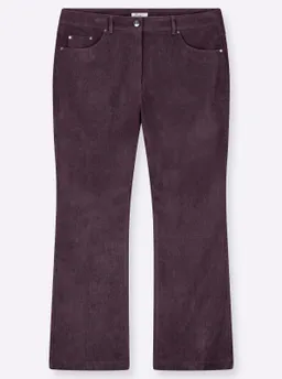 sheego Cordhose aubergine – Produktbild 1 von 1