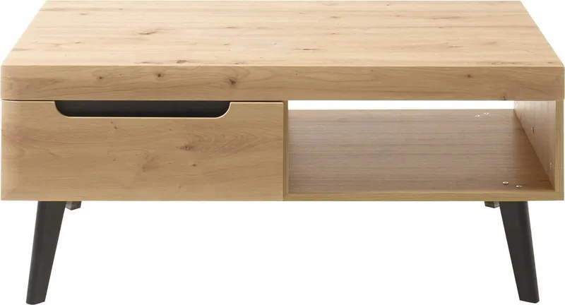 Home affaire Couchtisch Torge, Beistelltisch, Wohnzimmertisch, Tisch, Sofatisch (1-St), Schubkästen und Ablagefach, in drei Farben verfügbar, Braun, – Produktbild 2 von 8