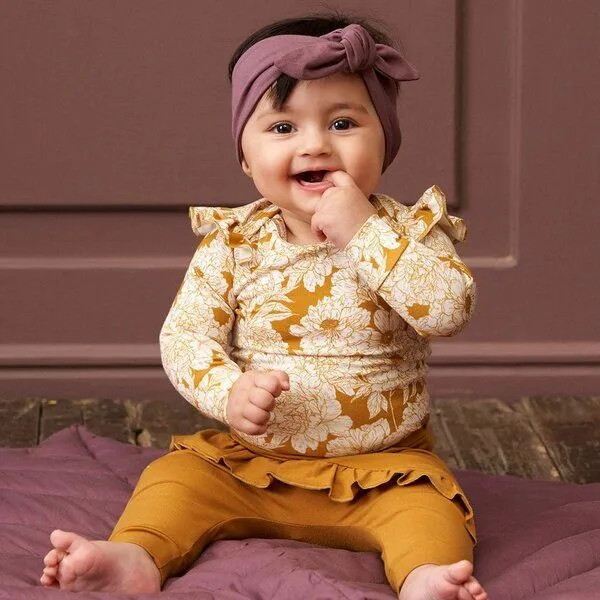 Müsli by Green Cotton Müsli by Green Cotton Langarm Baby Body Floral – Produktbild 4 von 4