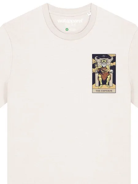 watapparel watapparel T-Shirt Unisex Tarot The Emperor, Off white, – Produktbild 3 von 4
