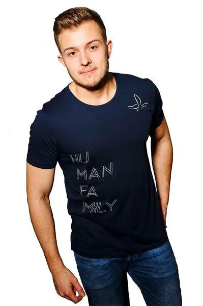 Human Family Shirt "Change Free as a Bird" von Human Family, Schwarz, – Produktbild 4 von 5