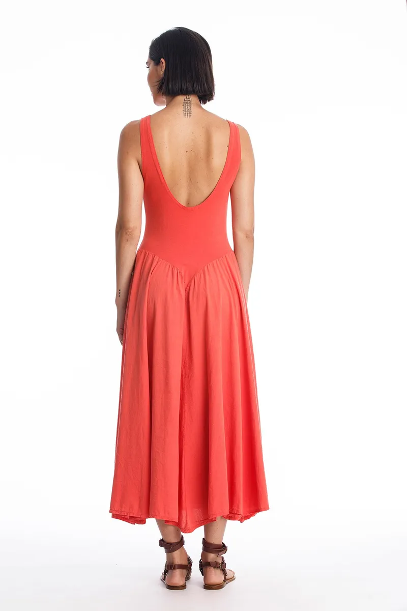 RAVENS VIEW IBIZA RAVENS VIEW IBIZA Damen vegan Kleid Look Radiant Red, Rot, – Produktbild 2 von 2