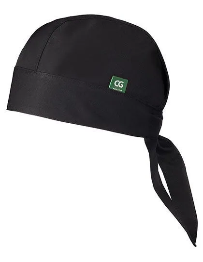 CG Workwear Bandana / Kochmütze CG Workwear Chef´s Hat Prato GreeNature, Schwarz, – Produktbild 2 von 2