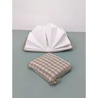 Bridge&Tunnel Bridge&Tunnel Schmucketui Picknick, Karo beige, – Produktbild 1 von 1