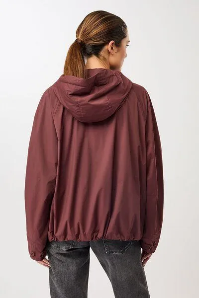 LangerChen LangerChen Modische Kapuzenjacke mit großen Taschen, Rubywood (rot), – Produktbild 4 von 4
