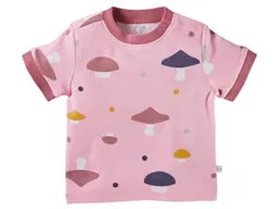 HANS NATUR Baby T-Shirt Bio-Baumwolle Pilzparty rosa Gr.50/56 – Produktbild 1 von 1