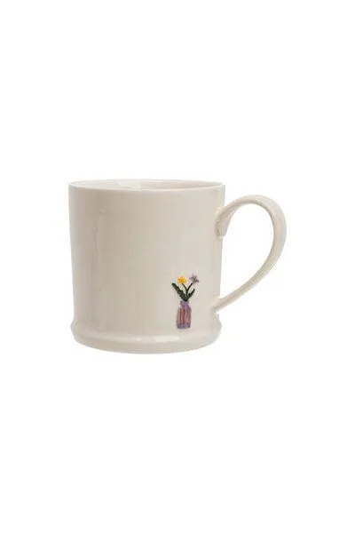 Tranquillo Tranquillo Tasse BRUNETTEA Blumen – Steinzeug, Creme, – Produktbild 2 von 5