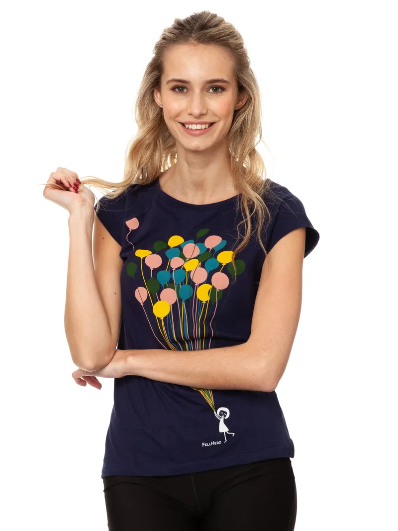 FellHerz Balloons Girl Cap Sleeve midnight - XL – Produktbild 1 von 1