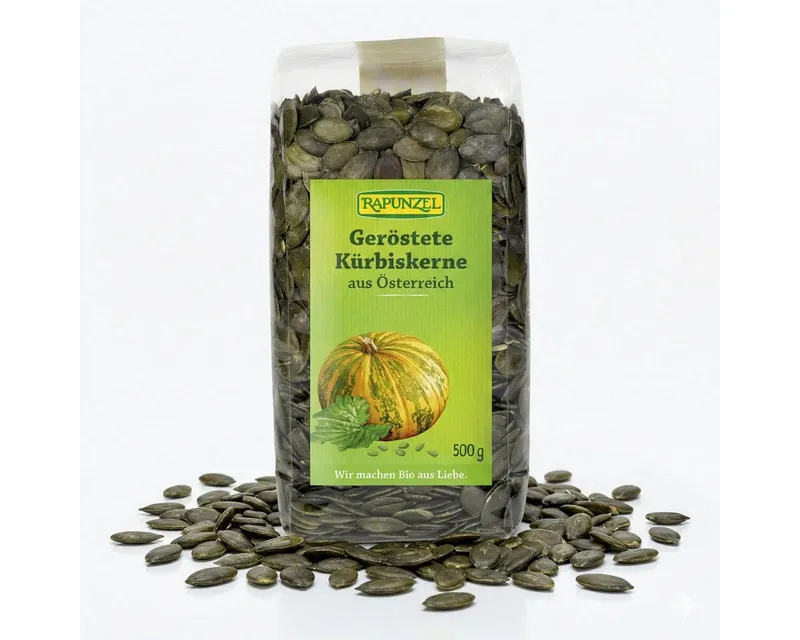 RAPUNZEL RAPUNZEL Bio-Kürbiskerne, geröstet, 500 g – Produktbild 3 von 5