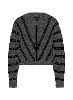 Lovjoi LOVJOI Damen vegan Pullover Elondra Schwarz Melange – Produktbild 1 von 1