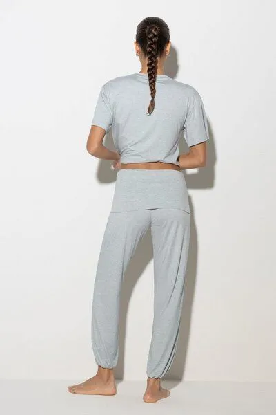 Soulwear Soulwear Yogahose | Umschlagbund | Comfy Flex, Heather grey melange, – Produktbild 2 von 4