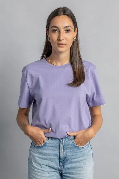 DIRTS dirts Premium Blank T-Shirt STANDARD, Lavender, – Produktbild 3 von 4