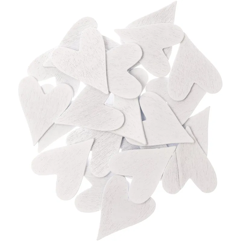 Rico Design Rico Design Holzstreu Herz groß weiß 24 Stück, Weiß, – Produktbild 1 von 1
