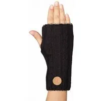 Apu Kuntur Apu Kuntur Alpaka Pulswärmer SUAVE wendbar aus 100% Baby Alpaka, Schwarz-silber, – Produktbild 1 von 1