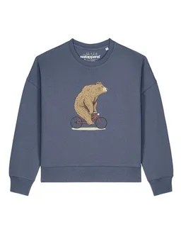 watapparel watapparel Sweatshirt Frauen Fahrradbär – Produktbild 1 von 1