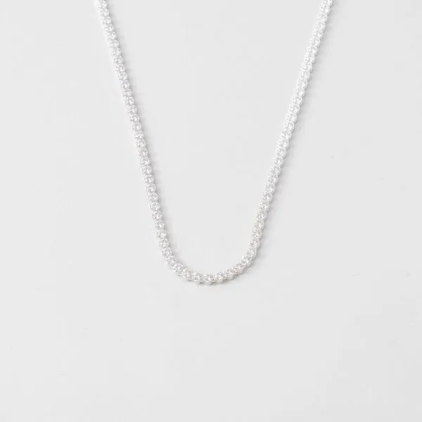 fejn jewelry fejn jewelry Kette sparkle tennis mit Zirkonia Steinen, Silber, – Produktbild 1 von 4