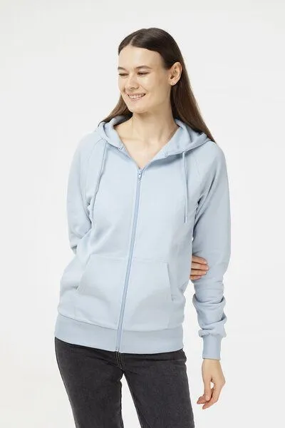 Evermind Evermind Unisex Kapuzenjacke aus Bio-Baumwolle, Blauer nebel, – Produktbild 1 von 4