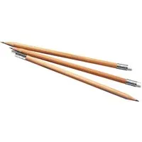 Memo Bleistift rund natur mit Radiertip, FSC-zertifiziert 18,5 cm – Produktbild 1 von 1