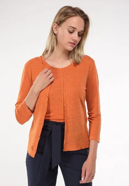 Alma & Lovis Alma & Lovis Kurzjacke aus Leinen | Linen Jacket, Copper (orange), – Produktbild 1 von 2