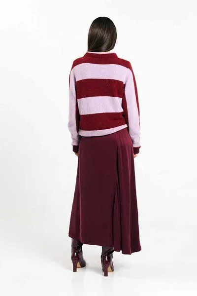 SUITE13LAB Suite13lab Strickpullover BABOL, Stripes brick, – Produktbild 3 von 4
