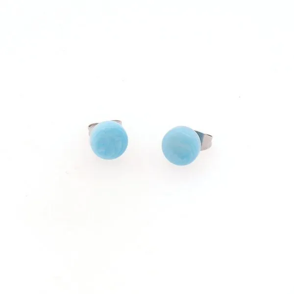 Mekhada Mekhada Tagua Ohrstecker TOPI 8 mm, Sky, – Produktbild 1 von 1