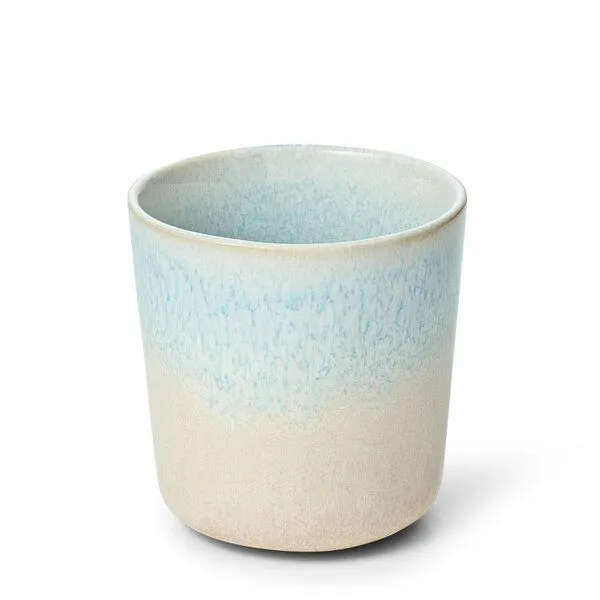 Econovo Econovo Keramik Becher Handgemacht 300ml, Hellblau-weiss (hellblau), – Produktbild 1 von 4