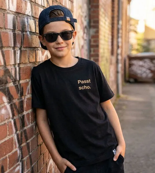 Gary Mash GARY MASH Kinder T-Shirt Passt scho. aus Bio-Baumwolle, Schwarz, – Produktbild 2 von 2