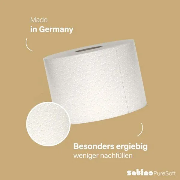 Satino by WEPA Satino by WEPA PureSoft Toilettenpapier 2-lagig - 40x400 Blatt – Produktbild 3 von 5