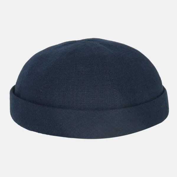 Hanseheld Hanseheld Docker Cap Leinen Kurz Flach Segler Sailor Cap, Blau, – Produktbild 1 von 5