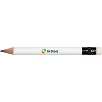 FSC-zertifizierter Bleistift rund 9,75 cm m. Radiertip, lackiert nach Farbtabelle – Produktbild 1 von 1