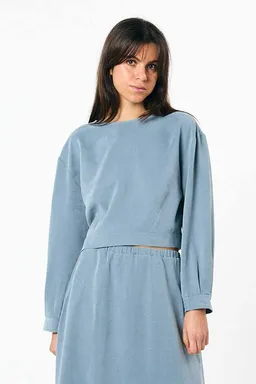 SUITE13LAB SUITE13LAB Damen vegan Bluse Sintra Blaugrau – Produktbild 1 von 1