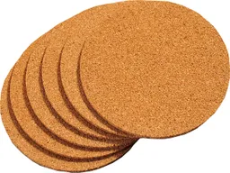 Kesper KESPER 6er-Pack Getränkeuntersetzer aus Kork, Ø 10 cm – Produktbild 1 von 1