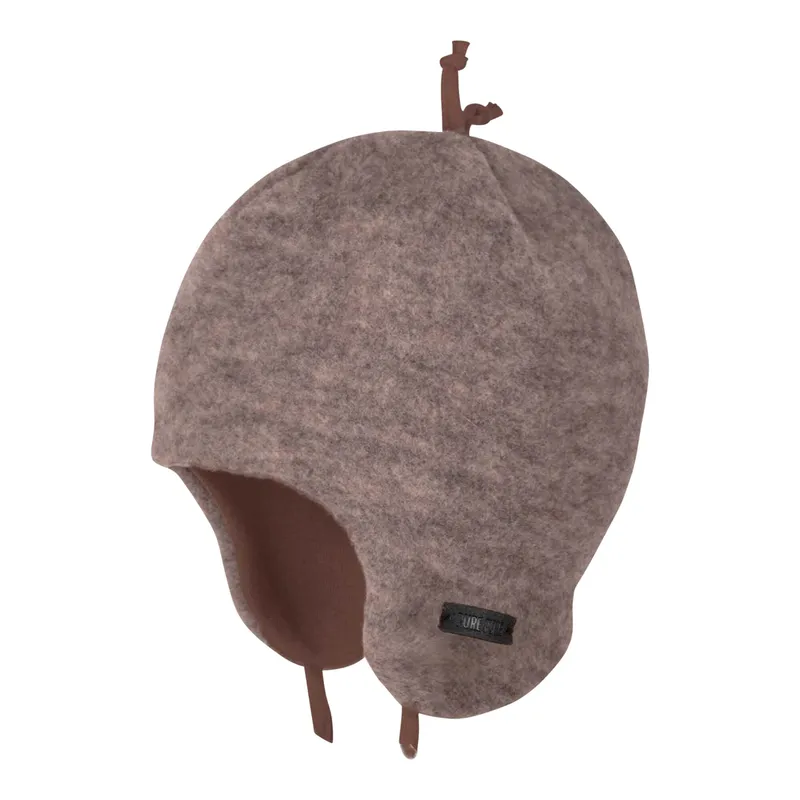 Pure Pure Pure Pure 2-tlg. Set Wintermütze und Dreieckstuch, Braun, – Produktbild 1 von 1