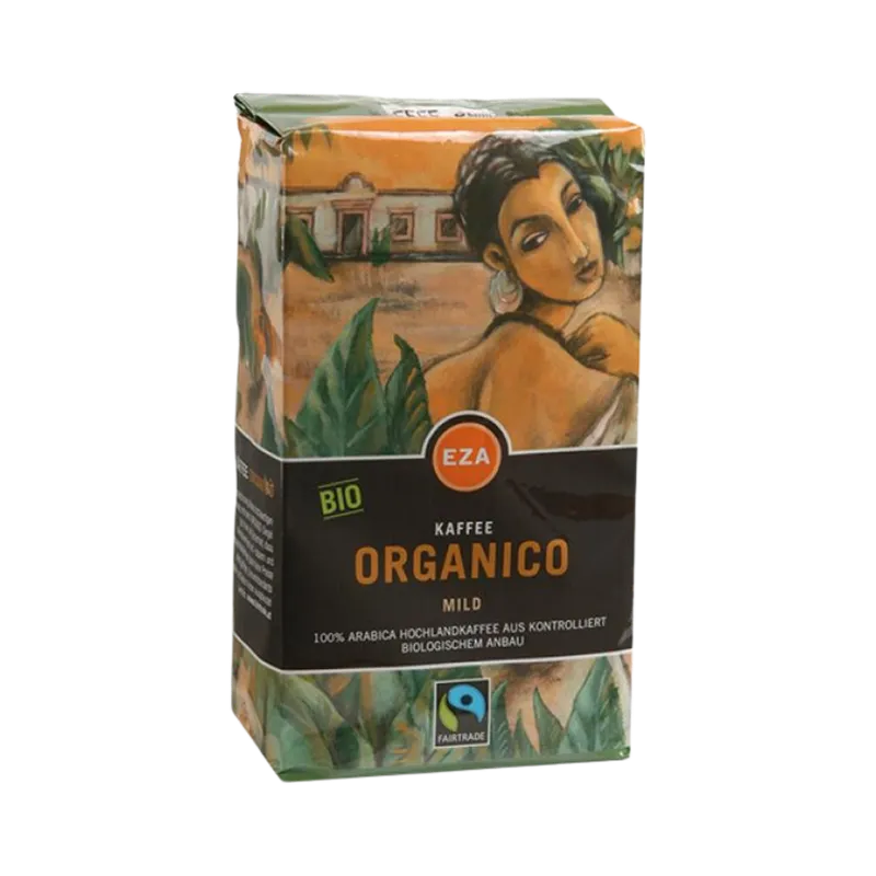 Eza EZA Fairtrade Organico Mild, Bio-Kaffee, gemahlen, 500g – Produktbild 1 von 1