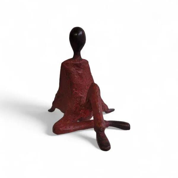 Moogoo Creative Africa Moogoo Creative Africa Bronze-Skulptur "Elegante Grazie" | Unikate | verschiedene Farben, Rot, – Produktbild 1 von 1