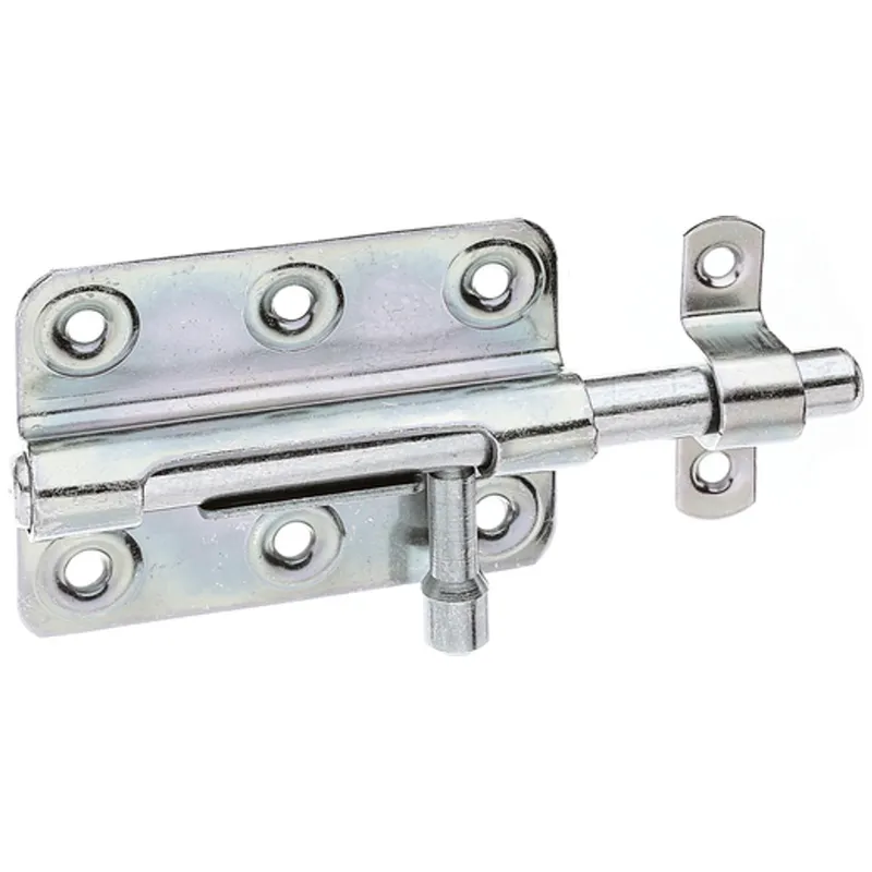 Alberts ALBERTS Bolzenriegel, mit befestigter Schlaufe, disp., Platte LxB 80x59 mm,Ges.-L125mm – Produktbild 1 von 1