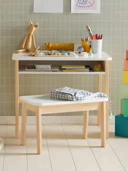 Vertbaudet Set aus Kinderschreibtisch & Hocker SCHULBANK – Produktbild 1 von 1