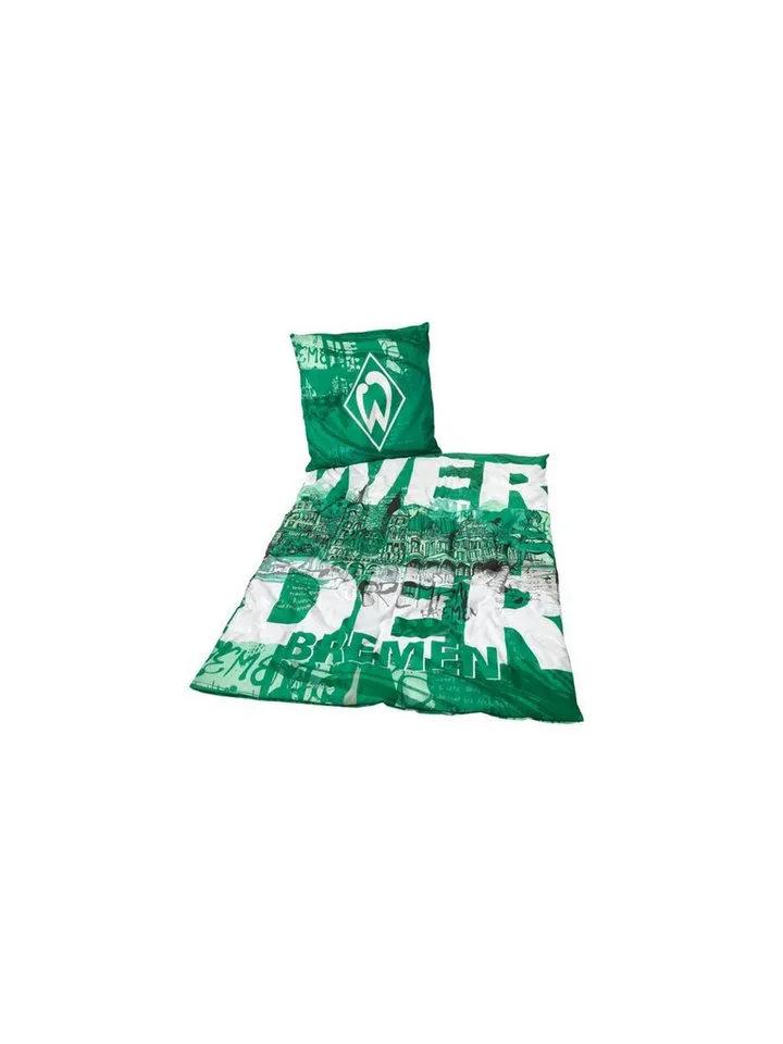 Werder Bremen Bettwäsche SV Werder Bremen GOTS Bettwäsche Bremen, Grün, – Produktbild 2 von 2
